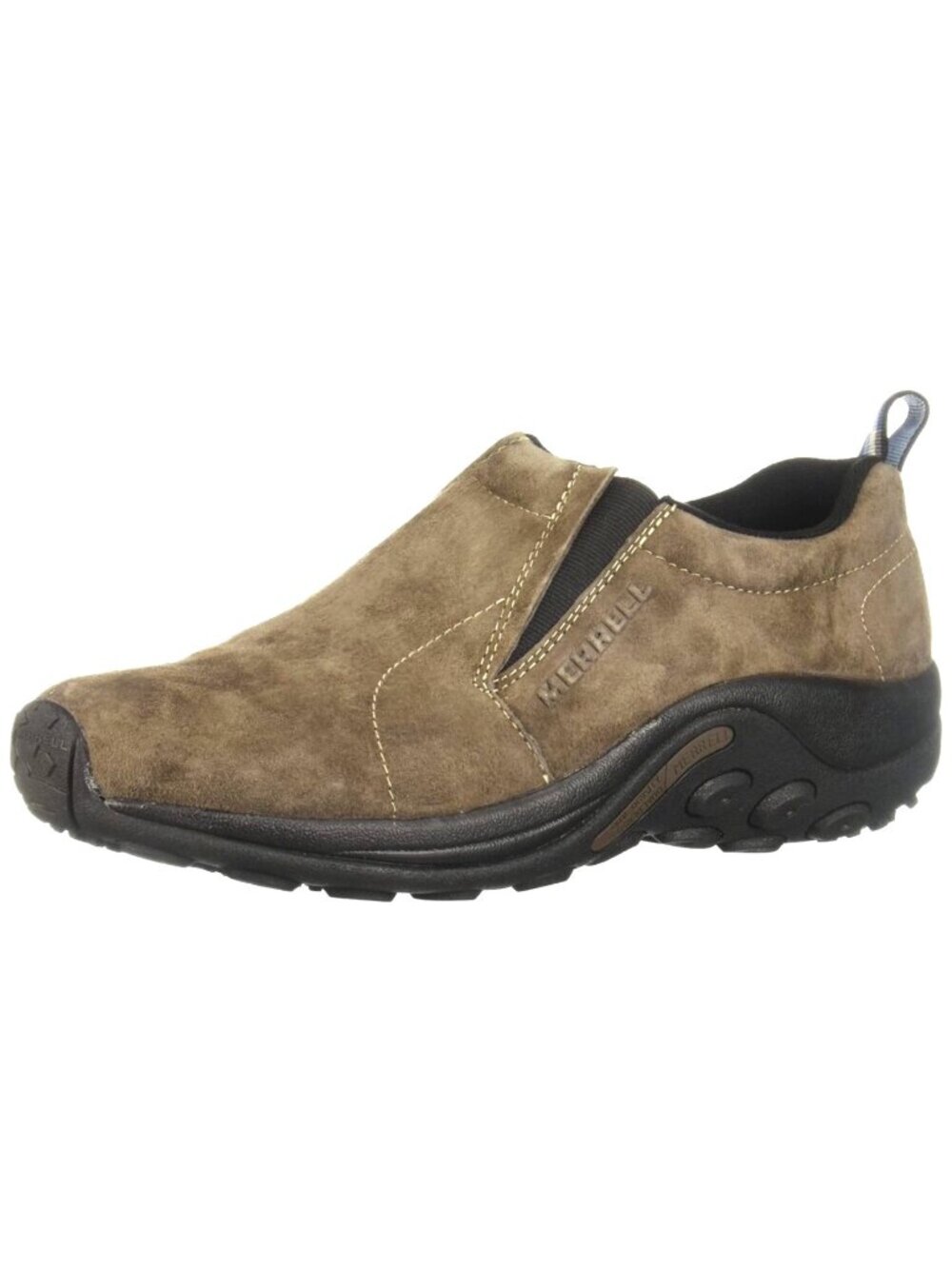 Merrell Jungle Moc Suede Slip-On Hiking Shoes Mens 10 Gray Comfortable Casual